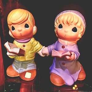 Precious Moments 2000 11.5" Statuary Christmas Carolers Figurines Sam B